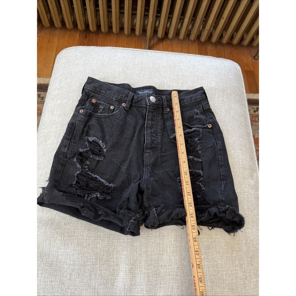 American Eagle/ Aeropostale Size 4 LOT Distressed Denim Mom Shorts 90s Baggy - Picture 6 of 16